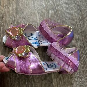 Disney princess Purple and Gold Dress Shoes with Decorative Elements